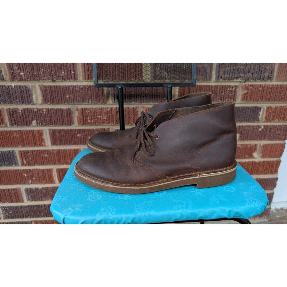 Clarks Mens Desert Boot 11 Brown Beeswax Leather Originals Chukka 261382217100